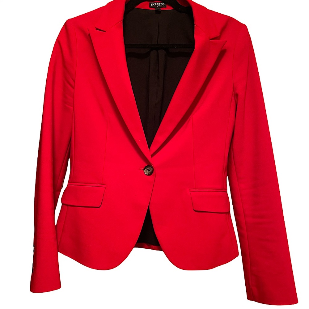 Bright Red Blazer 💋